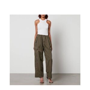 Good American Khaki Wide Leg Pants